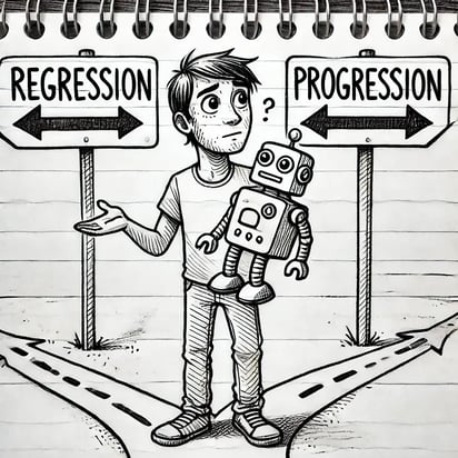 regression. vs progression